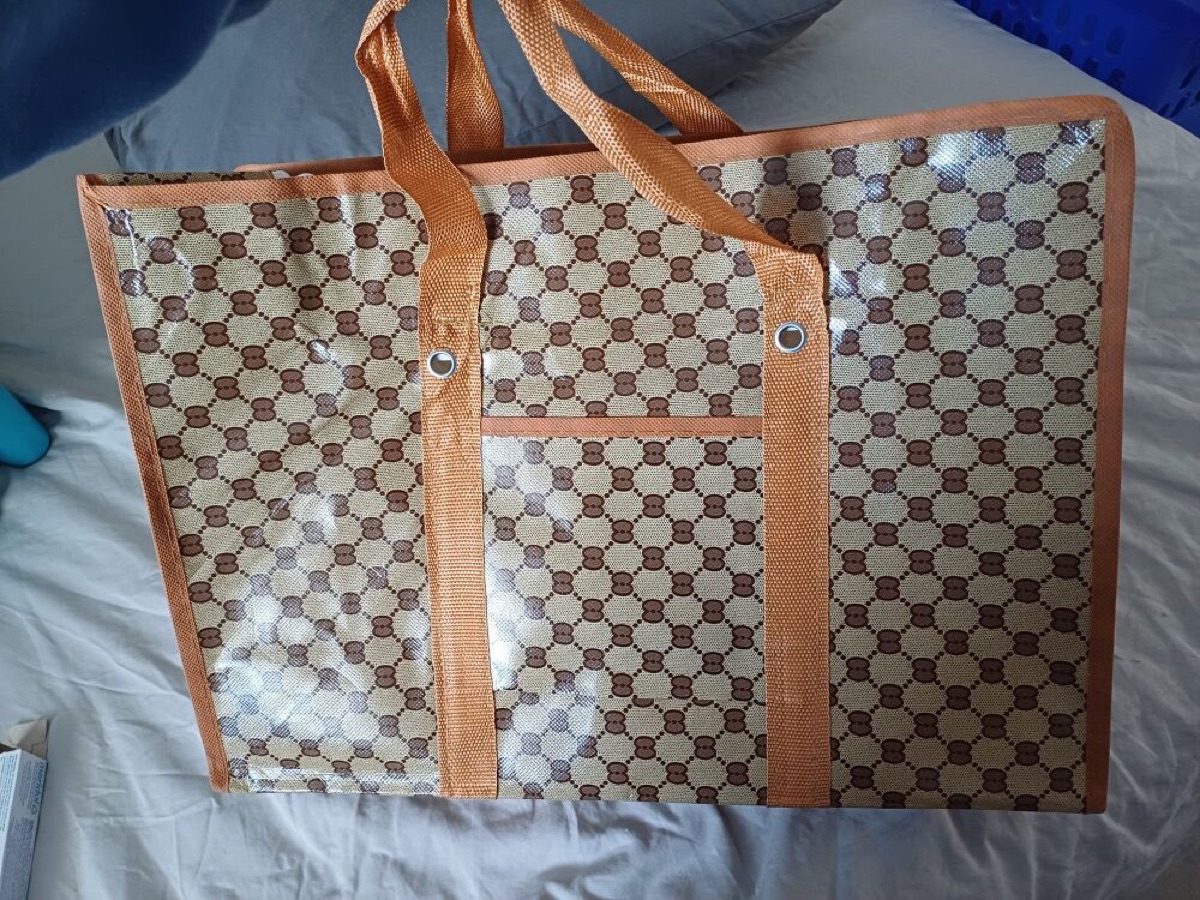 A reusable shopper is a light weight and useful travel item